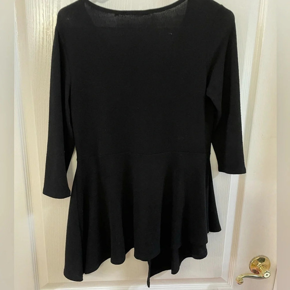 Soft surroundings tunic knit black size xs - Picture 2 of 3